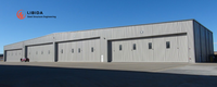 Bâtiment commercial résistant au vent, bâtiment métallique multi-usages, chambre froide sécurisée, structure en acier, entrepôt