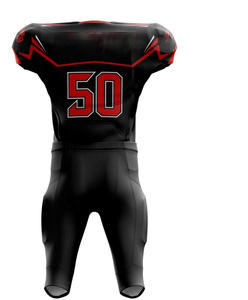 Maillot d'entraînement de football américain unisexe sur mesure avec logo OEM respirant grande taille imprimé directement à l'usine - Product Image 3