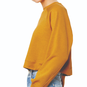 เสื้อสเวตเตอร์แขนยาวของผู้หญิงผ้าคอตตอนสำหรับฤดูหนาวระบายอากาศได้ดีแห้งเร็วชุดลำลองแบบเรียบ - Product Image 5