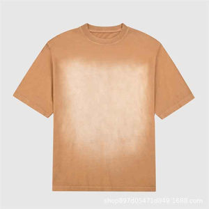 T-shirt oversize délavé à l'acide pour homme avec logo personnalisé, séchage rapide, tissu léger en coton/bambou - Product Image 4