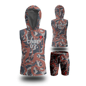 Maillots de football américain personnalisés avec drapeau américain, ensembles unisexes respirants, grandes tailles, 7V7, sans manches, antibactériens, séchage rapide, pour tous - Product Image 1