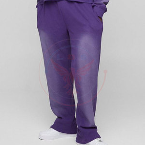 Low MOQ Best Selling Men's Acid Wash Breathable Winter Hooded Tracksuits Premium Quality Contrast Color - Product Image 4