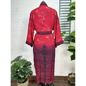 Kimono Vintage de Crepé de Seda, Bata Suave y Cómoda, Ligera, Ropa de Dormir de Lujo, Regalo Perfecto para Mujer, Ropa de Dormir para Ocasiones de Primavera - Product Image 5