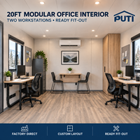 Clinica Modulare Professionale da 20 Piedi Tipo Apple Cabin House con Sala di Consultazione per Ospedali e Servizi Sanitari Comunitari
