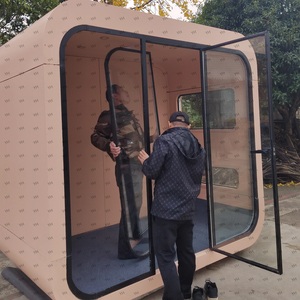 Contemporary Acoustic Modular <b>Office</b> <b>Pods</b> Soundproof Desk Conference Compartment Modern Container Houses Detachable Container - Product Image 6