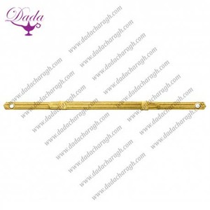 สายรัดสองหัวสีทองแบบบิดเกลียวสีกรมท่าสีดำมันวาวปรับได้ - Product Image 3