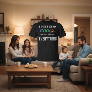 Je n'ai pas besoin de Google, ma femme sait tout T-shirt - Product Image 3