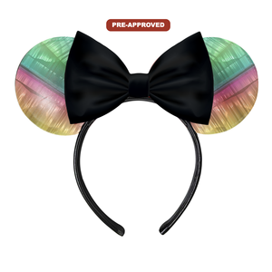 Serre-tête noir peignable avec motif teinté à l'eau pour enfants, idéal pour le dessin et les loisirs créatifs, accessoire capillaire parfait pour les garçons et les filles lors des fêtes d'anniversaire - Product Image 1