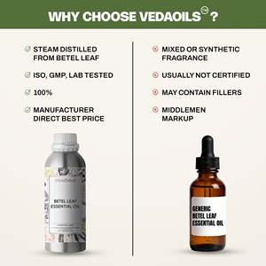 Aceite Esencial de Hoja de Betel 100% Puro de Grado Cosmético, Aceite Corporal Hidratante, Reafirmante y Nutritivo con Ingrediente de Pepino para la Piel - Product Image 6