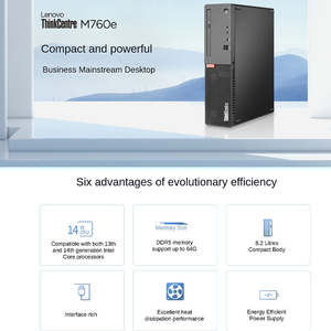 L e n o V o Think Centre M760e Inter Core, 16GB DDR4 1TB SSD 8.2L, PC de negocios, ordenador de escritorio - Product Image 4