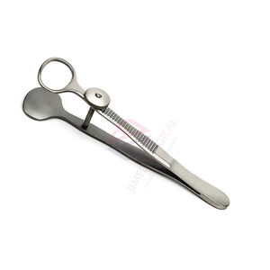 Por encargo 3,5 \ "Micro Desmarres Chalazion fórceps Ojo de acero alemán cirugía oftálmica pinzas ENT herramientas con abrazaderas - Product Image 1