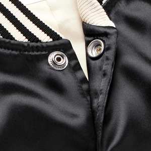 .เสื้อแจ็กเก็ตบอมเบอร์ผ้าซาตินสำหรับผู้ชายและผู้หญิงเสื้อสไตล์ทีมตัวแทนออกแบบได้ตามที่ต้องการ - Product Image 4