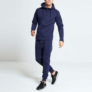 Survêtement grande taille pour hommes de haute qualité nouveauté entièrement personnalisé ensemble de survêtement coupe ajustée avec haut à capuche à manches longues - Product Image 1