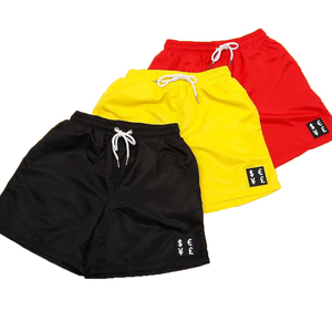 กางเกงว่ายน้ำชายหาดแบบลำลองตกแต่งวินเทจเอวยางยืดมีเชือกผูกปิดเอวกลางระบายอากาศป้องกันการยับ - Product Image 4