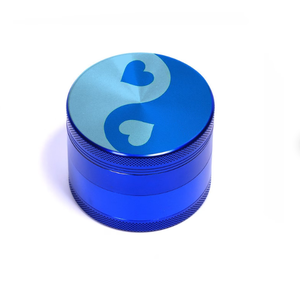 Herb Blue Taiji Magnetic Shiny Aluminum - 40MM - 4 Part Herb Grinder Price Products - Product Image 1
