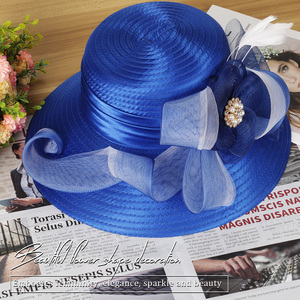 <span class=keywords><strong>Chapeau</strong></span> de cérémonie Kentucky Derby <span class=keywords><strong>pour</strong></span> femmes, fascinateur, <span class=keywords><strong>chapeau</strong></span> de fête du thé, <span class=keywords><strong>chapeau</strong></span> de <span class=keywords><strong>mariage</strong></span>, bleu royal - Product Image 2