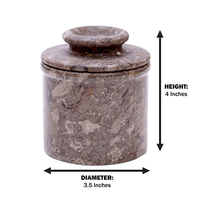 Vente en gros Boîte à beurre en marbre avec couvercle en acrylique Récipient à beurre de stockage scellé de cuisine accessoire cadeau au meilleur coût