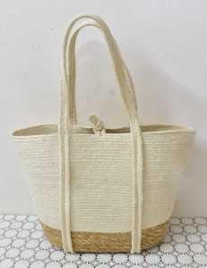 กระเป๋าช้อปปิ้งผู้หญิงแบบใช้ซ้ำได้ ดีไซน์ใหม่หลากสี คุณภาพสูง ผลิตจากปอกระเจาและหญ้าทะเล พร้อมหูหิ้วยาวจากปอกระเจา ได้รับการรับรองมาตรฐาน BSCI จากบังกลาเทศ - Product Image 4