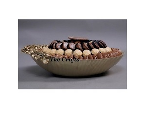 Bol à chocolat de service de conception classique pour accessoires de table bol de service de cuisine de forme ovale en Inde - Product Image 1
