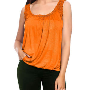 Camiseta sin mangas para mujer de calidad premium, algodón transpirable de secado rápido, acolchado orgánico - Product Image 1