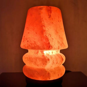 Lámpara de sal rosa del Himalaya de alta calidad personalizada al por mayor, artesanía Natural purificadora de aire pulida para decoración del hogar, sólido refinado - Product Image 6