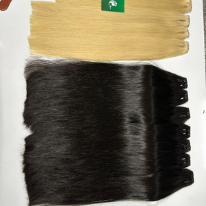 Venta al por mayor Super doble dibujado Raw proveedor de cabello vietnamita, hueso recto trama extensión de cabello humano, cutícula alineada trama del pelo - Product Image 3