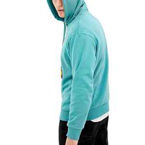 Pull-over à capuche pour hommes 100% coton polaire à manches longues avec broderie de logo personnalisé vêtements d'hiver confortables OEM ODM disponible - Product Image 4