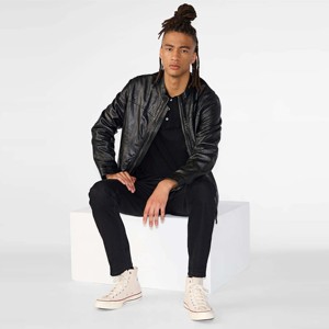 Veste en cuir noir véritable authentique pour hommes-Veste durable et élégante pour un usage quotidien, parfaite pour décontracté - Product Image 3