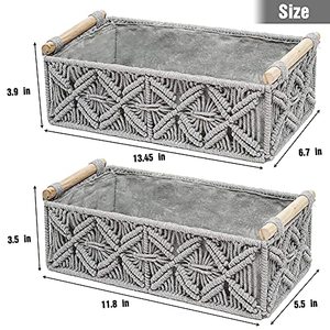 Caja de pañuelos de macramé de algodón hecha a mano, decoración de mesa, accesorio para el hogar, venta al por mayor de La India - Product Image 6