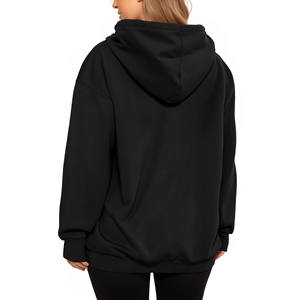 Offre Spéciale haute qualité personnalisé à manches longues Sport polaire pull uni surdimensionné femmes grande taille sweats à capuche pour femme - Product Image 6
