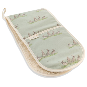 Guantes de silicona antideslizantes para horno, resistentes al calor Manoplas de algodón con estampado a cuadros, 2 uds. - Product Image 4