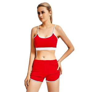 Logo personnalisé Écologique Respirant Cordon Femmes Yoga Soutien-Gorge 2 Pièces Gym Ensemble pour la Course Sports Fitness - Product Image 5