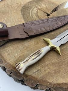 Cuchillo de Carnicero de Acero de Damasco de Primera Calidad para Cortar y Procesar, Cuchillo Bowie de Material Sólido, MOQ Bajo - Product Image 2