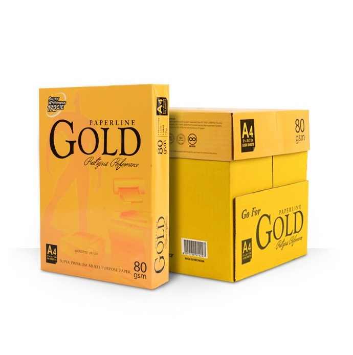 70 80 Gsm Copy Paper Factory Cheap A4 Paper White Paperline / Paperbase Gold A4 Papers