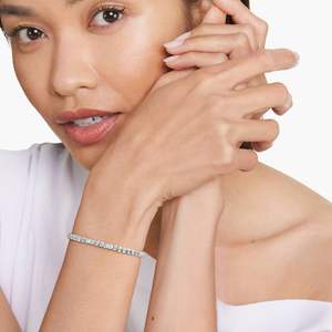 Iced Out 7 Inch Emerald Cut Lab Grown Diamond Tennis Bracelet Luxury Jewelry <b>Silver</b>/10K Gold Timeless Bling Gift <b>for</b> <b>Men</b> Women - Product Image 2