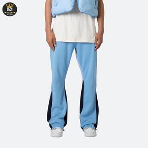 กางเกงวอร์มทรงหลวมสำหรับผู้ชายแนวสตรีทแวร์กางเกงขาบานล้างกรดแบบวินเทจสำหรับผู้ชายผลิตในปากีสถาน - Product Image 1