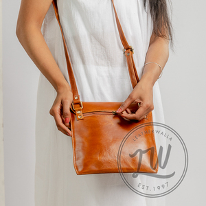 LW Handmade Genuine Suede Leather <b>Sling</b> <b>Bags</b> for Women Single Strap Western Style Cow Hair On Vintage Dress Lady Look - Product Image 3