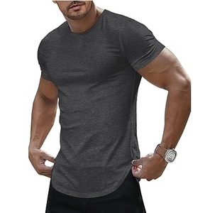 LOW MOQ personalizado OEM 100% algodón culturismo ajustado gimnasio desgaste camiseta Fitness entrenamiento desgaste camiseta personalizada músculo camiseta - Product Image 3