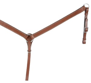 Collier de poitrine en cuir de cheval occidental Plastron de baril de cheval occidental, collier de poitrine noir usiné de plaisir de traînée - Product Image 3