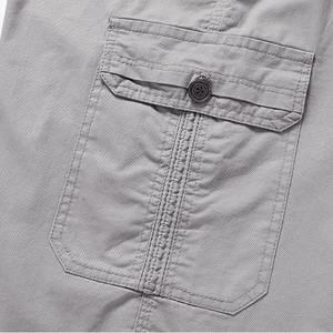 Pantalones Cortos Casuales de Secado Rápido para Hombre, Color Gris Claro, Estilo Bermuda, 100% Algodón, Tejido de Malla, Transpirables, Venta Caliente - Product Image 6