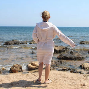 Lux Sultan Loincloth Bathrobe Hooded <b>Quick</b> <b>Drying</b> Cotton Long Sleeve Colorful Soft Dressing Gown Women's Bathrobe Men's Bathrobe - Product Image 1