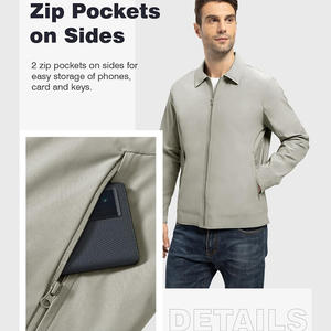 Chaqueta cortavientos Softshell personalizable para hombre, a prueba de viento, duradera, tiras reflectantes, descuentos por pedidos a granel - Product Image 2