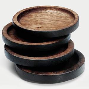 Modern Rustic Antique Finishes Wooden <b>Coasters</b> <b>for</b> <b>Drinks</b> Perfect <b>for</b> Enhancing Your Home Vintage Aesthetic - Product Image 5