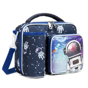 Personalizar Ombro Garrafa Titular Cool Box Bag Kids School Bag Com Lancheira E Garrafa De Água les sacs decole pour enfants