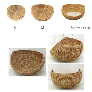 Maison pour animaux de compagnie tissée à la main en jacinthe d'eau confortable espace de repos naturel pour chats chiens petits animaux - Product Image 6