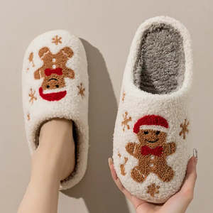 Zapatillas de Jengibre con Estilo de Casa Mueco Encantador, con Cierre de Tobillo, Suela de EVA Resistente para Exteriores - Product Image 2
