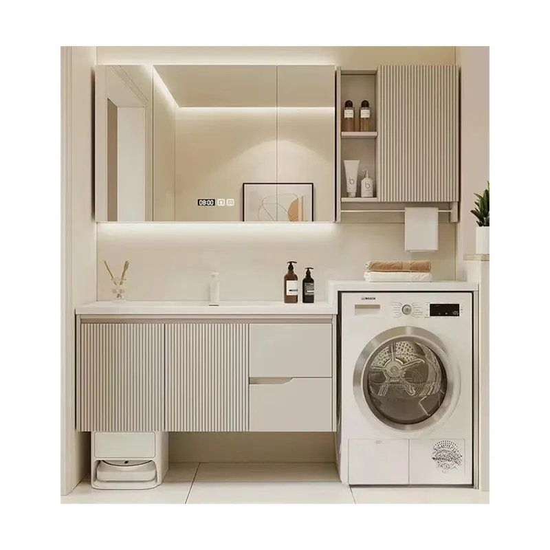 Utie hochwertiger kundenspezifischer wasserdichter Waschbecken Schrank moderner Stahl Edelstahl-Design Appartment Verwendung Badezimmer-Eigel