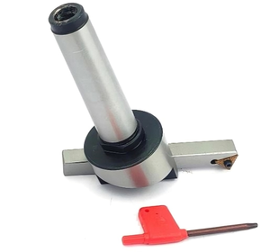 Cortador de moscas de diámetro de cabeza con punta indexable de carburo para fresadora y torno-Vástago de 2MT (barra de tiro M10 X 1,5mm) - Product Image 3