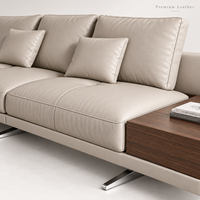 Canapé modulaire en L extensible et convertible Connery de luxe italien moderne avec design minimaliste pour salon