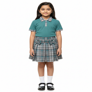 Conjunto de Uniforme Escolar Personalizado de Alta Calidad en Poliéster/Algodón para Niños de Primaria, Diseño Unisex - Product Image 1